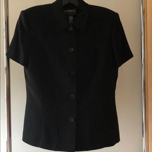 Short sleeve black jacket